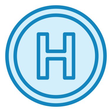 Hastane Yolu Modern ikon vektör illüstrasyonu  