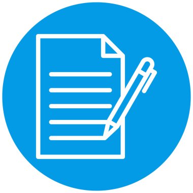 Belge. Web simgesi basit illüstrasyon