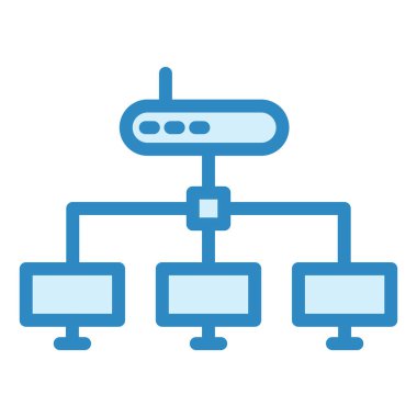 Ağ Bağlantısı. Web simgesi basit illüstrasyon 