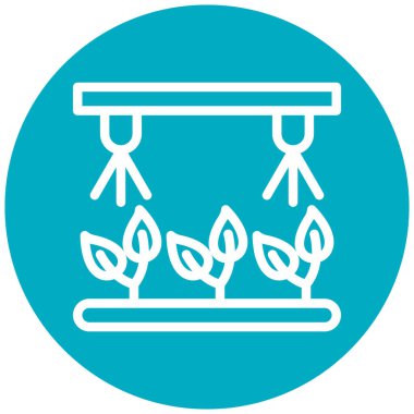 Bir bitki simgesinin vektör illüstrasyonu