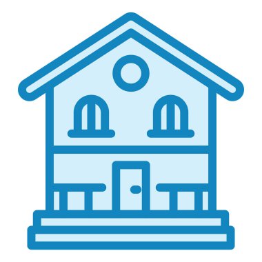 Pansiyon. Web simgesi basit illüstrasyon 