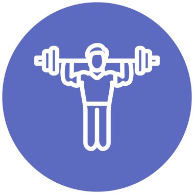 Dambıl. Web simgesi basit illüstrasyon