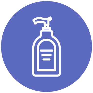 Bir şişe simgesinin vektör illüstrasyonu