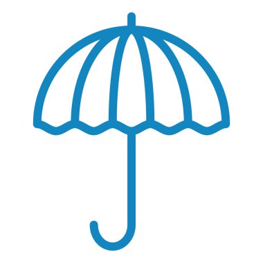 Şemsiye. Web simgesi basit illüstrasyon