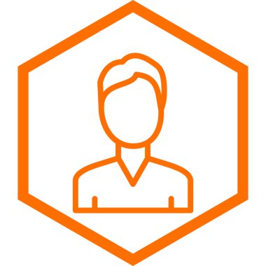 avatar. Web simgesi basit illüstrasyon