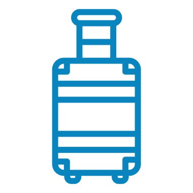 seyahat bagaj ikonu vektör illüstrasyonu