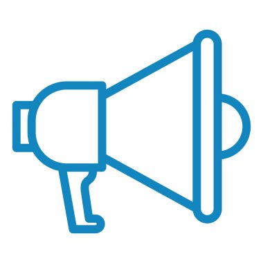 Megafon. Web simgesi basit illüstrasyon