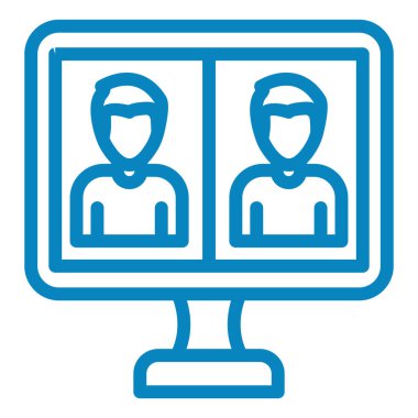 kullanıcılar. Web simgesi basit illüstrasyon