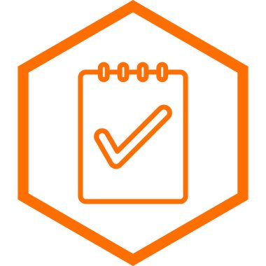 kontrol listesi simgesi vektör illüstrasyonu