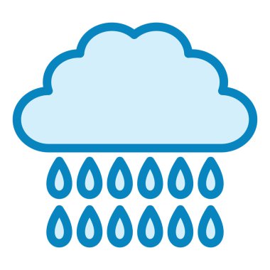 Yağmur havası. vektör illüstrasyonu