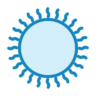 Güneş. Web simgesi basit illüstrasyon 