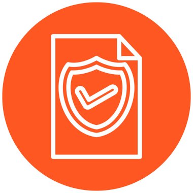 Kalkan. Web simgesi basit illüstrasyon