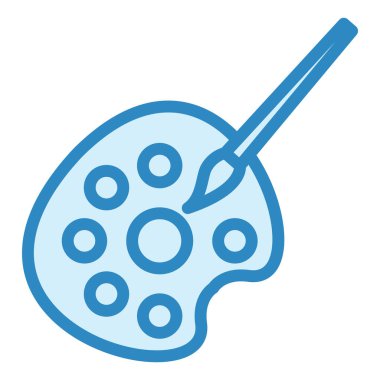 Renk Paleti modern simge vektör çizimi 