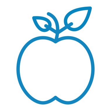 Elma. Web simgesi basit illüstrasyon