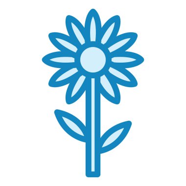 Ayçiçeği modern ikon vektör illüstrasyonu  