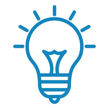 ampul simgesi vektör illüstrasyonu