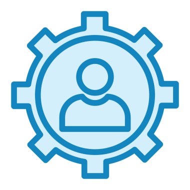 İdari işler. Web simgesi basit illüstrasyon