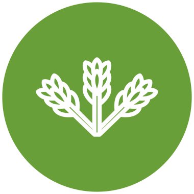 Buğday kulakları modern ikon vektör çizimi