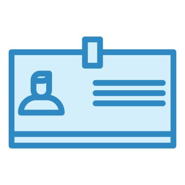 Kimlik kartı. Basit resimleme