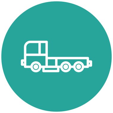 Kamyon. Web simgesi basit illüstrasyon