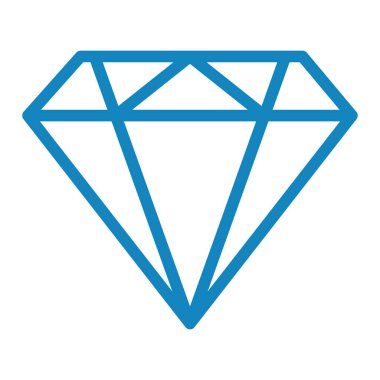 Elmas. Web simgesi basit illüstrasyon