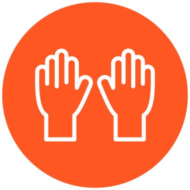 Eldiven. Web simgesi basit illüstrasyon