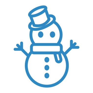 Kardan adam. Web simgesi basit illüstrasyon