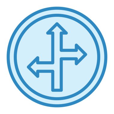 Yönler modern simge vektör illüstrasyonu 