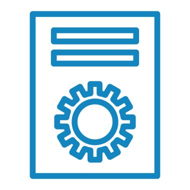 Ayarlar. Web simgesi basit illüstrasyon