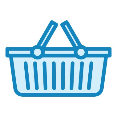 Sepet modern simge vektör illüstrasyonu  