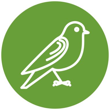Kuş. Web simgesi basit illüstrasyon