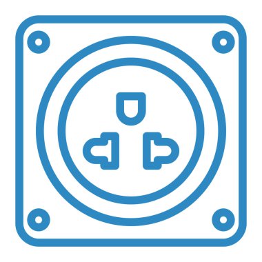 Soket simge vektör çizim