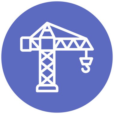 Vinç. Web simgesi basit illüstrasyon