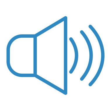 Ses. Web simgesi basit illüstrasyon