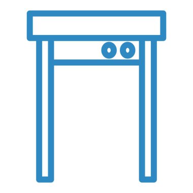 Bir havlu simgesinin vektör illüstrasyonu