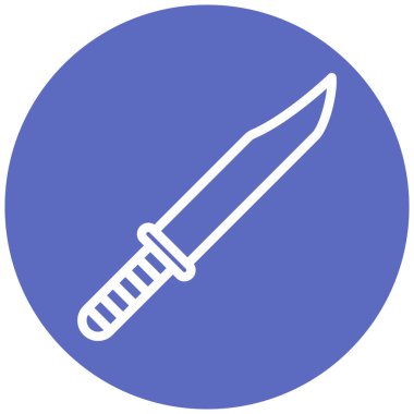bıçak simgesi modada izole edilmiş arkaplan