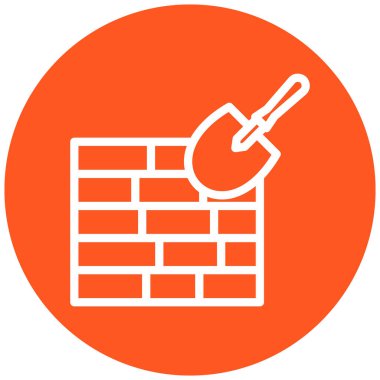 İnşaat. Web simgesi basit illüstrasyon