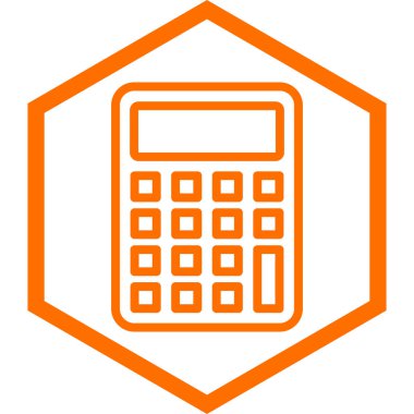 hesap makinesi simgesi, vektör illüstrasyonu