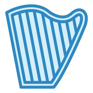 Modern simge vektör illüstrasyonunu harp et 