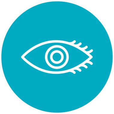 göz vektör simgesi modern basit illüstrasyon