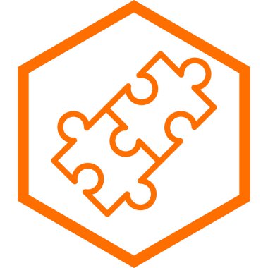 Bulmaca simgesi vektör çizimi