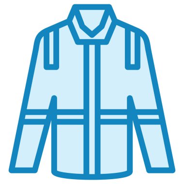 İtfaiye ceketi. Web simgesi basit illüstrasyon 