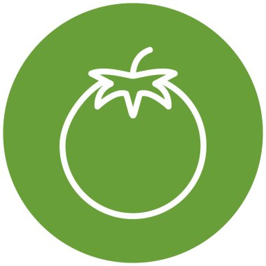 Domates. Web simgesi basit illüstrasyon