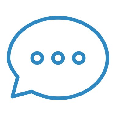 Sohbet kabarcığı vektör illüstrasyonu