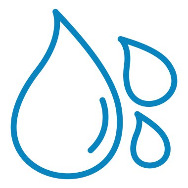 Su damlası ikonu. Web için yaprak vektör simgelerinin özet çizimi