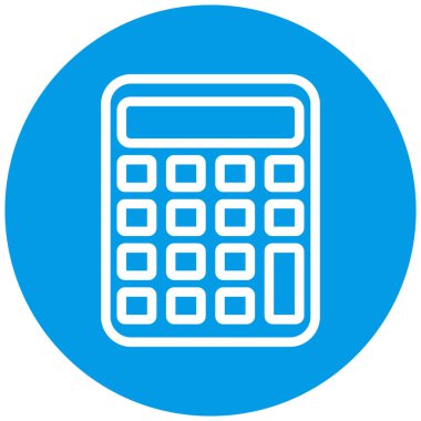 hesap makinesi simgesi vektör illüstrasyonu