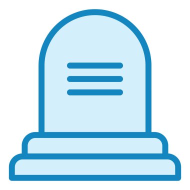 mezar modern simge vektör illüstrasyonu  