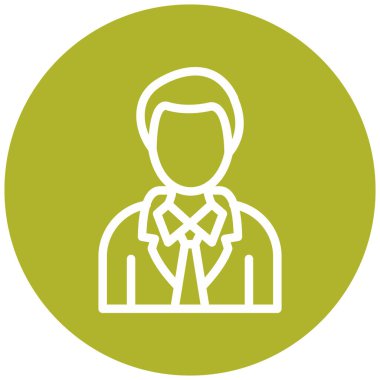 iş adamı simgesi vektör illüstrasyonu