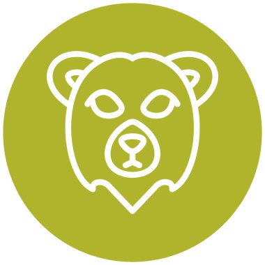 Düz vektör simge ayı