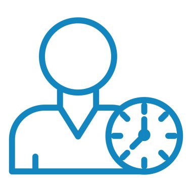 Kolayca düzenleyebilen veya düzenleyebilen zaman yönetimi vektörü simgesi